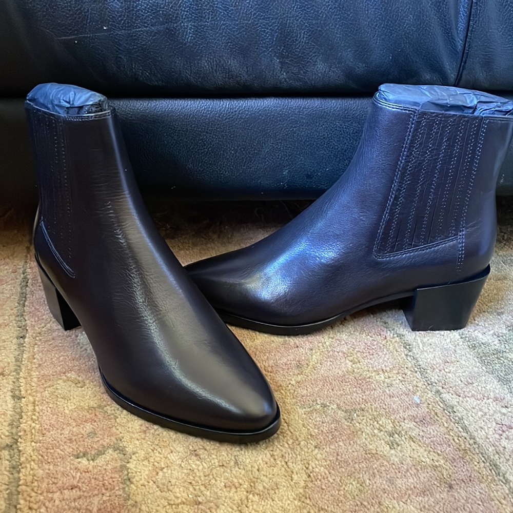 NWOT rag and bone black leather heels